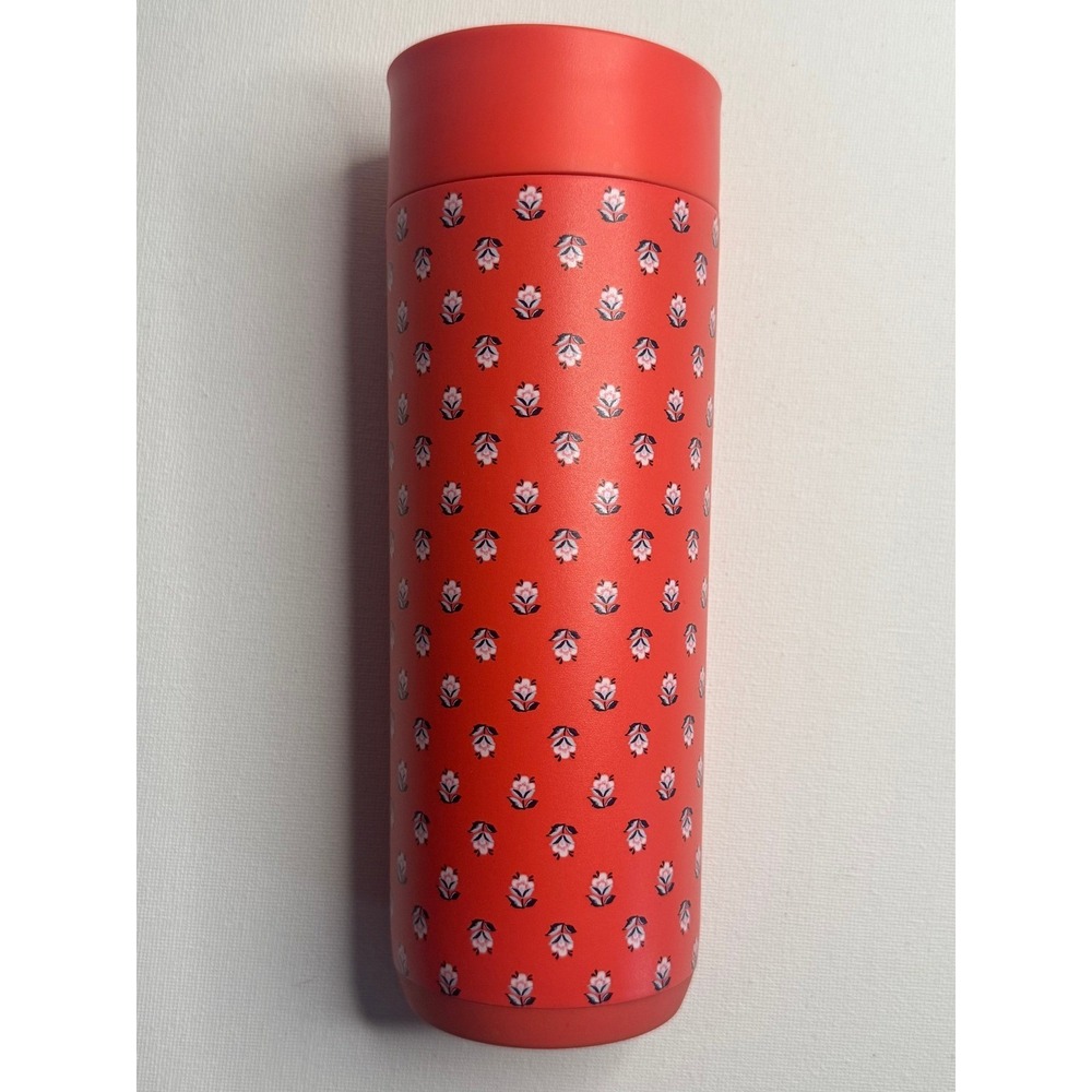 Vera Bradley x Reduce Perk Tumbler 16oz Bluebell Ditsy Hibiscus Red Travel Mug - Picture 4 of 8